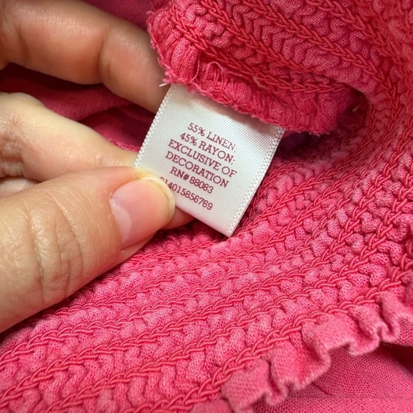 ⭐️SO Pink Straight Leg Linen Beach Pants - Picture 5 of 5